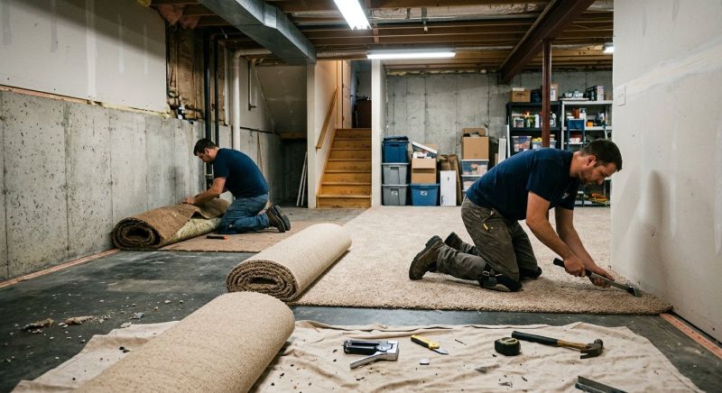 Basement Carpet Replacement in Toms River, NJ