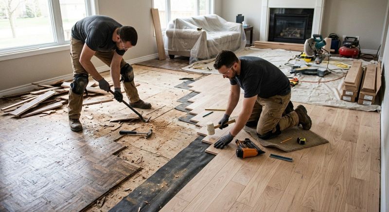 Oak Floor Replacement in Fort Worth, TX