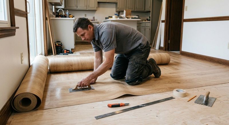 Sheet Flooring Installation in Rockwall, TX