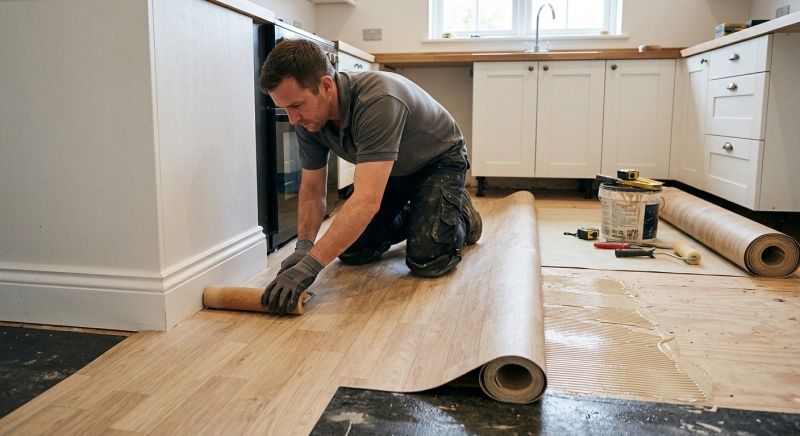 Sheet Linoleum Installation in New Braunfels, TX